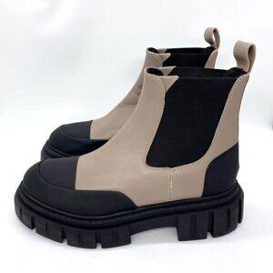 La Conadienne Kyree Leather Boots Taupe